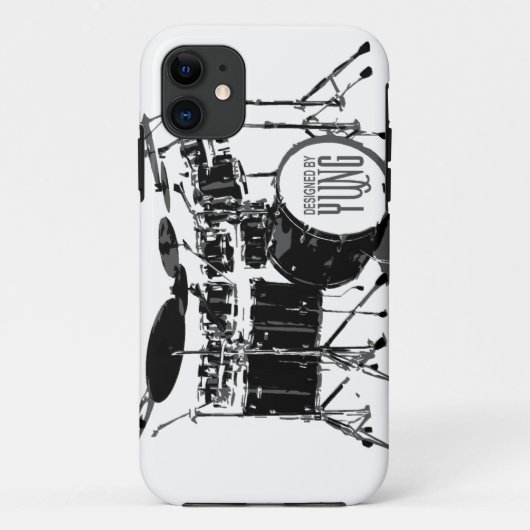 Telefoondraagtas met drumset Case-Mate iPhone case (Achterkant)