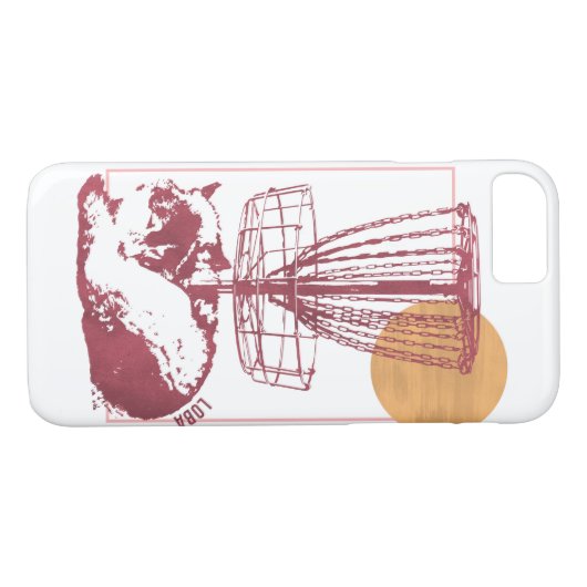 Telefoondraagtas met schijfGolf-dekking Case-Mate iPhone Case (Achterkant (Horizontaal))