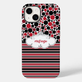 Telefoondraagtas met speciale Floral & Stripes Case-Mate iPhone 14 Hoesje