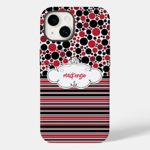 Telefoondraagtas met speciale Floral & Stripes Case-Mate iPhone 14 Hoesje