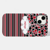 Telefoondraagtas met speciale Floral & Stripes Case-Mate iPhone Case (Achterkant (horizontaal))