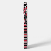 Telefoondraagtas met speciale Floral & Stripes Case-Mate iPhone Case (Achterkant / Links)