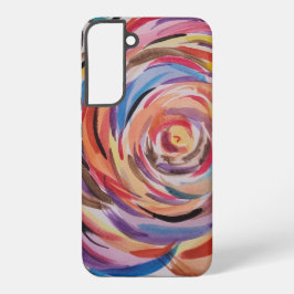 Telefoondraagtas roos samsung galaxy hoesje