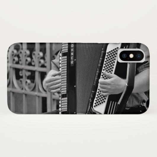 Telefoondraagtas van Accordion Player Case-Mate iPhone Case (Achterkant (horizontaal))