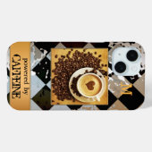 Telefoondraagtas voor foto-monogram koffie Case-Mate iPhone case (Achterkant (horizontaal))