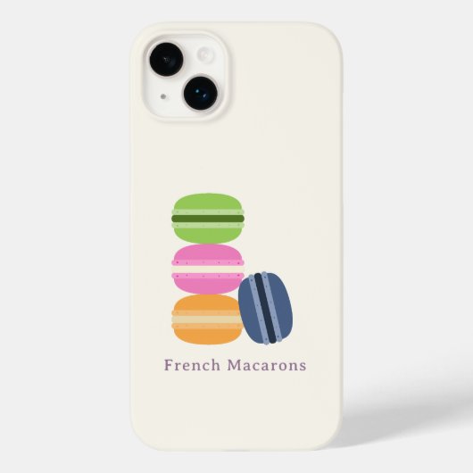 Telefoondraagtas voor Franse Macarons Case-Mate iPhone Case (Achterkant)