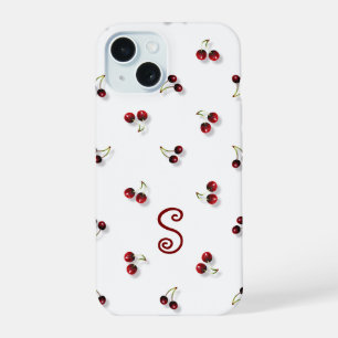 Telefoondraagtas voor kersen iPhone 15 case