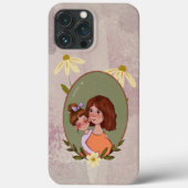 Telefoondraagtas voor moeder en kind ter illustrat Case-Mate iPhone case (Achterkant)