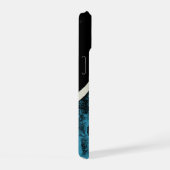 Telefoondraagtas "Wood Turquoise" iPhone 15 Case (Rechterkant)