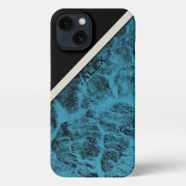 Telefoondraagtas "Wood Turquoise" iPhone 15 Case