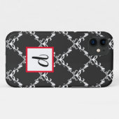 Telefoondraagtas, zwart-wit Case-Mate iPhone case (Achterkant (horizontaal))