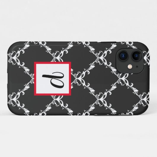 Telefoondraagtas, zwart-wit Case-Mate iPhone case (Achterkant (horizontaal))