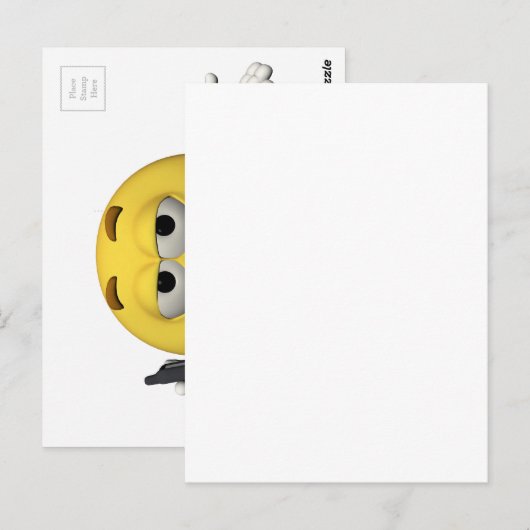 Telefoonemoticon Briefkaart (Voorkant / Achterkant)