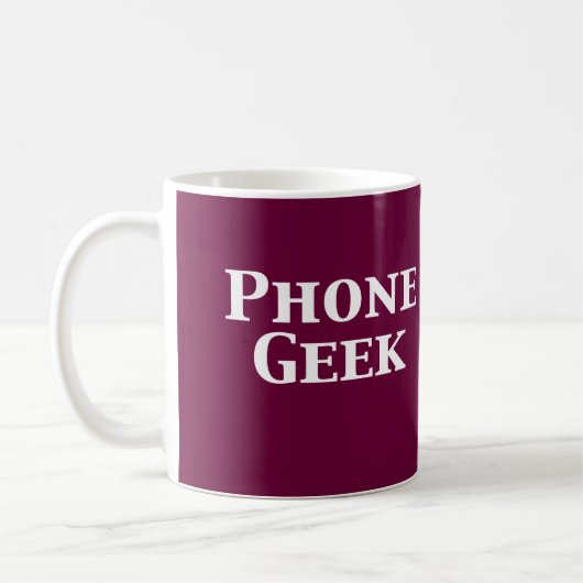 Telefoongeek cadeaus koffiemok (Links)