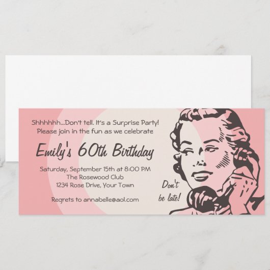 telefoongesprek kaart (Voorkant / Achterkant)