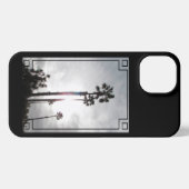 Telefoongeval - palmbomen in Lijst iPhone Hoesje (Achterkant horizontaal)