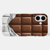 Telefoongevallen met aangepaste monogram "Chocolat Case-Mate iPhone Case (Achterkant (horizontaal))