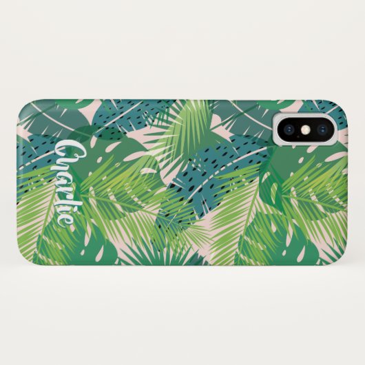Telefoongevallen met de aangepaste naam van Leaf P Case-Mate iPhone Case (Achterkant (horizontaal))