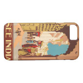 Telefoongevallen met Indiase reisaffiche Case-Mate iPhone Case (Achterkant (Horizontaal))