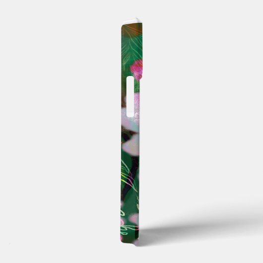 Telefoongevallen Psychedelic lila groen monogram Case-Mate iPhone Case (Achterkant / Rechts)