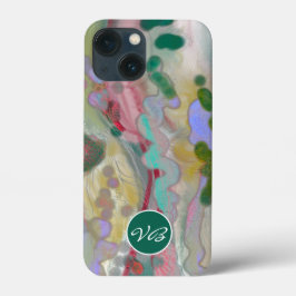 Telefoongevallen Psychedelic Pink Mint Monogram Case-Mate iPhone Case