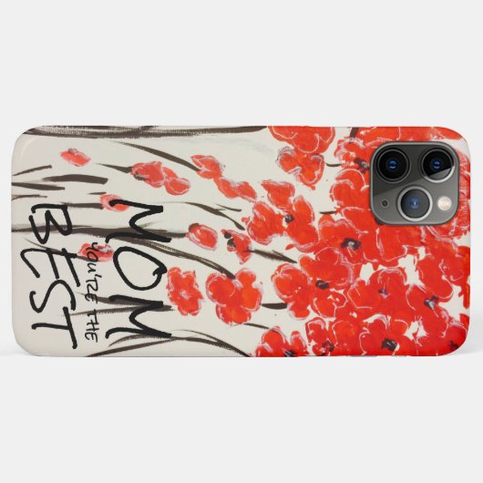 Telefoongevallen rode papavervelden Case-Mate iPhone case (Achterkant (horizontaal))