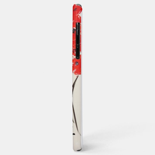 Telefoongevallen rode papavervelden Case-Mate iPhone case (Achterkant/links)