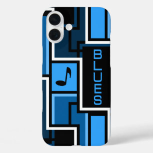 Telefoongevallen voor Blues Music iPhone 16 Plus Hoesje