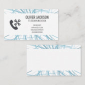 Telefoonhardwarepictogram | Abstracte lijnen Visitekaartje (Voorkant / Achterkant)