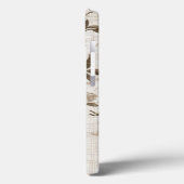 Telefoonhoes met bruin bloemontwerp Case-Mate iPhone case (Achterkant / Links)