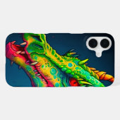 Telefoonhoes met drakengezicht iPhone hoesje (Achterkant horizontaal)