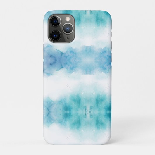 Telefoonhoes met een serene blauwe aquarel  Case-Mate iPhone case (Achterkant)