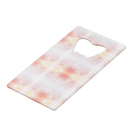 Telefoonhoes met een waterverf ontwerp in zacht ro creditkaart flessenopener
