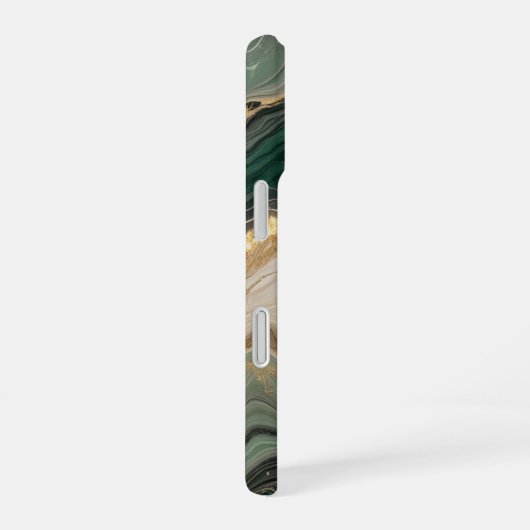 Telefoonhoes met groen marmeren patroon ontwerp iPhone 16 hoesje (Rechterkant)