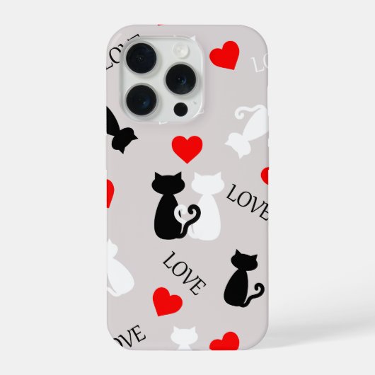 Telefoonhoes met katten iPhone hoesje (Achterkant)