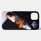 Telefoonhoes met Spica Mission Patch en astronaut Case-Mate iPhone Case (Achterkant (horizontaal))
