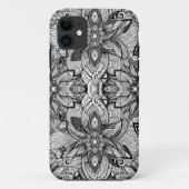 Telefoonhoes met zwart en wit patroon Case-Mate iPhone case (Achterkant)
