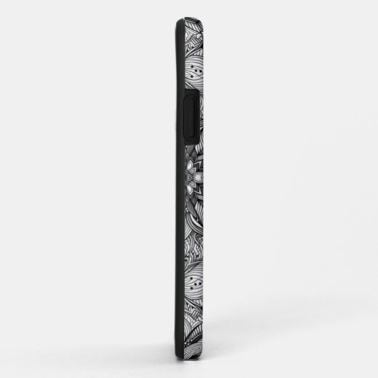 Telefoonhoes met zwart en wit patroon Case-Mate iPhone case (Achterkant/rechts)