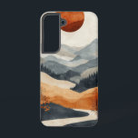 telefoonhoes van Riverbend Pathway Samsung Galaxy Hoesje<br><div class="desc">Een zacht kronkelende rivier leidt door een warm getint landschap,  dat vreedzame vooruitgang en introspectie symboliseert.</div>