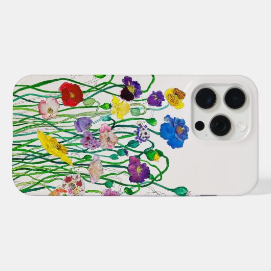 Telefoonhoesje Apple Pro Max Wild Poppies iPhone Hoesje (Achterkant horizontaal)