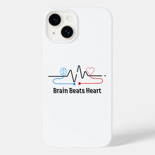 Telefoonhoesje 'Brein Boven Hart' Case-Mate iPhone Case (Achterkant)