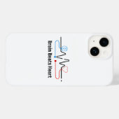 Telefoonhoesje 'Brein Boven Hart' Case-Mate iPhone Case (Achterkant (horizontaal))