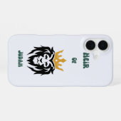 Telefoonhoesje 'erfgenaam van Juda' iPhone 16 Hoesje (Achterkant horizontaal)