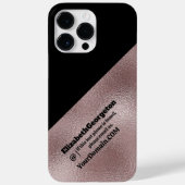 Telefoonhoesje - faux roze metallic Case-Mate iPhone case (Achterkant)