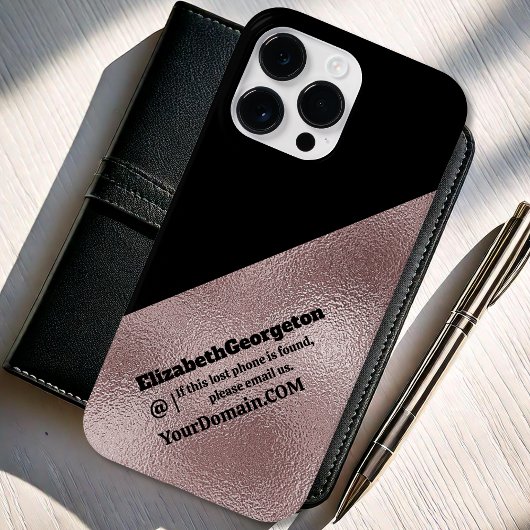 Telefoonhoesje - faux roze metallic Case-Mate iPhone case