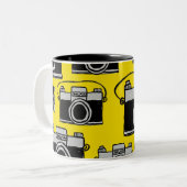 Telefoonhoesje KLIK! Tweekleurige Koffiemok (Voorkant links)