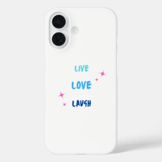 Telefoonhoesje live love laugh.  Case-Mate iPhone case (Achterkant)