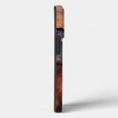 Telefoonhoesje, marineblauwe hars, Burl Wood Desig Case-Mate iPhone Case (Achterkant / Rechts)