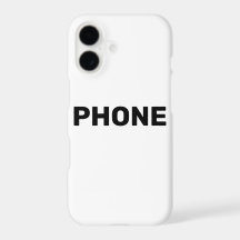 Telefoonhoesje met de tekst telefoon
