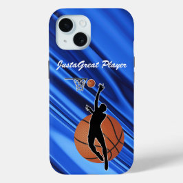 Telefoonhoesje met een basketbalthema iPhone 15 case